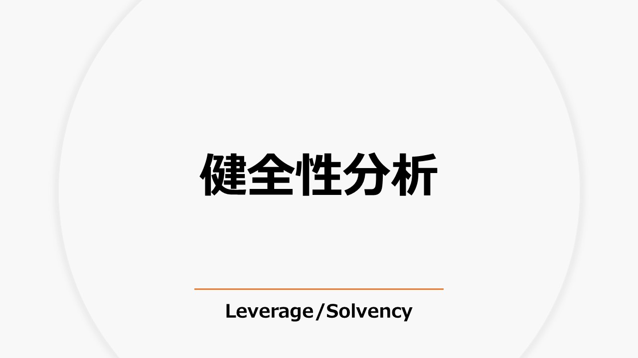 健全性分析（Leverage/Solvency）