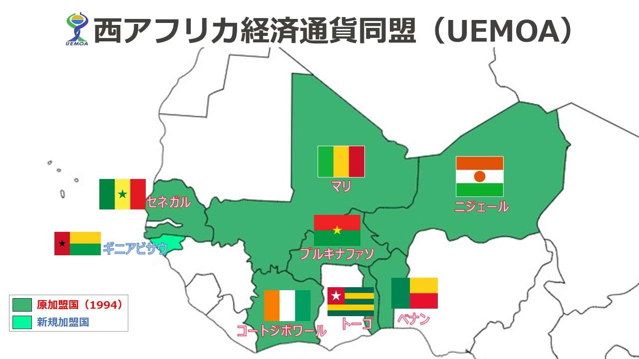 西アフリカ経済通貨同盟（UEMOA）