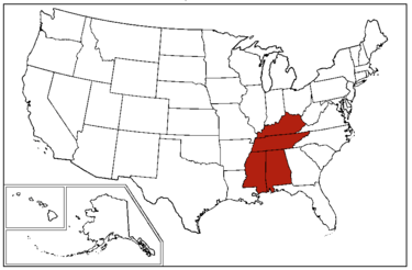 東南中部 East South Central states