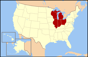 東北中部 East North Central states